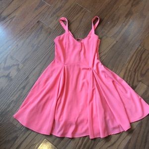 Pink mini dress